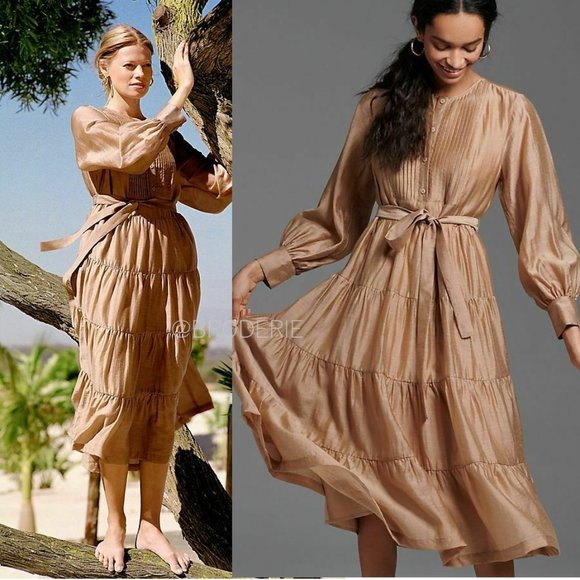 Anthropologie Dresses & Skirts - Anthropologie AGOSTA TIERED MAXI DRESS